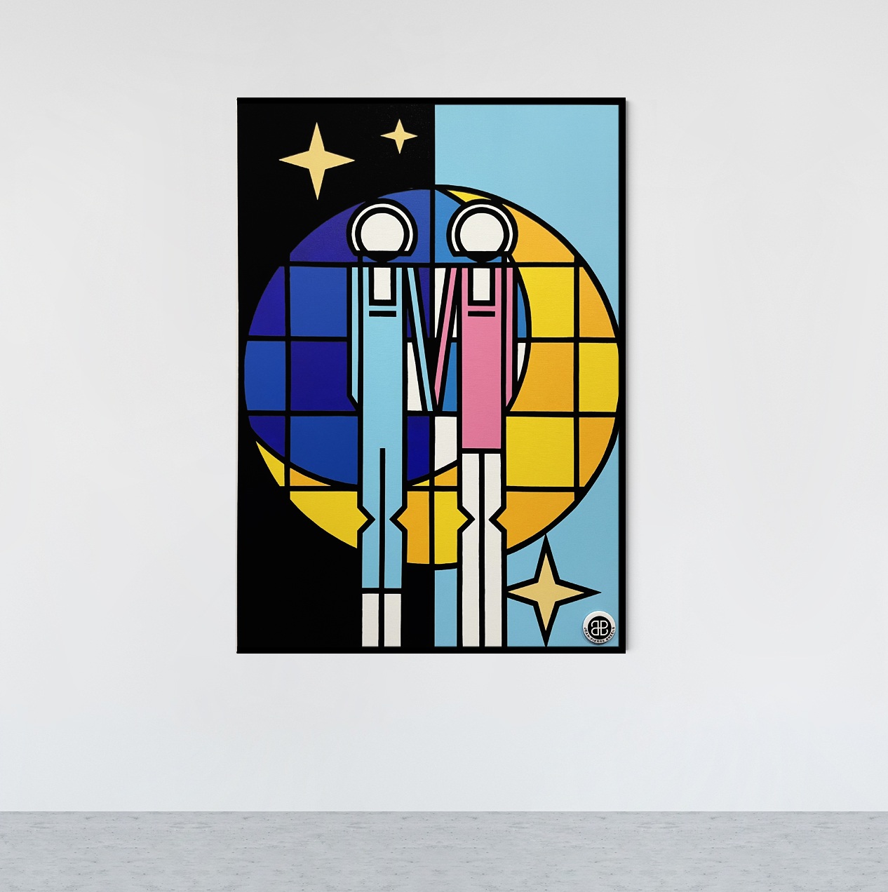 Walking on the moon by Jean-Pierre Breels